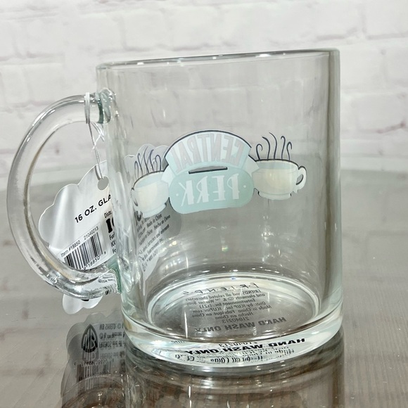 “FRIENDS” 16 oz glass mug with “Central Perk” logo on it. - Picture 3 of 8